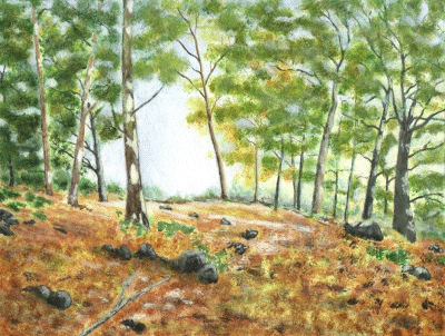 painting of hardcastle crags