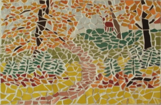 photo of autumn woodland mosaic